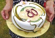 80th Birthday Cake with Art Nouveau Features