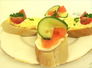 Open Sandwiches perfect for Business Lunches and Conferences